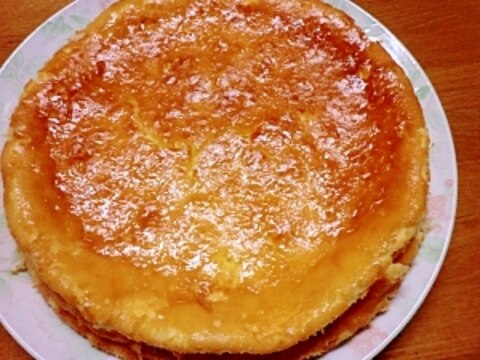 混ぜて焼くだけ、簡単チーズケーキ